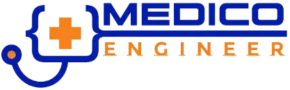 Transparent medico engineer logo