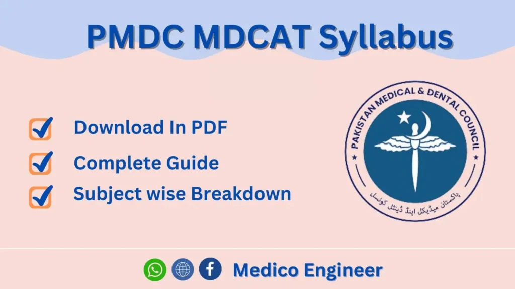 PMDC-MDCAT-Syllabus