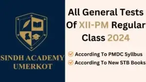 Download all General Tests Of Sindh Academy Umerkot