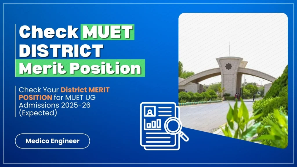MUET Merit position 2025-26 expected